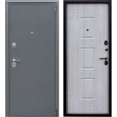 Дверь входная Z-6 Серебро Седой дуб  2 мм Зевс